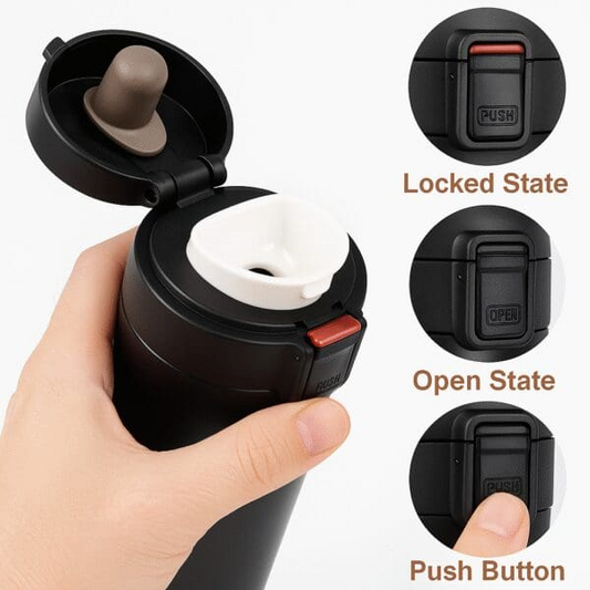 Coffee Travel Double-Wall Thermos Flask- 330 ML