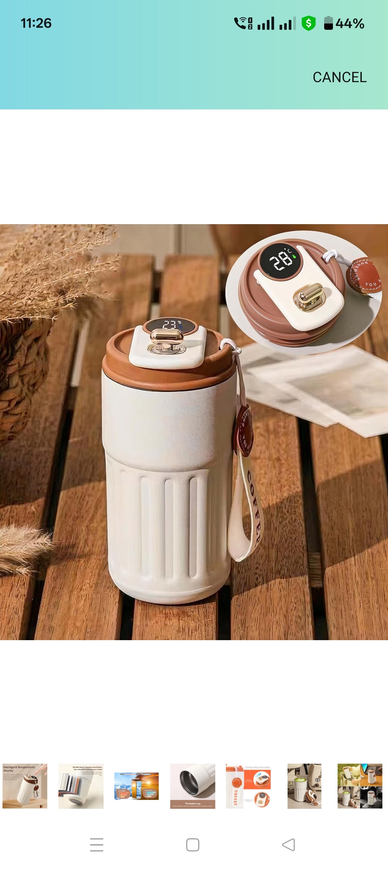 Customized Coffee Mug Cup Digital Display, Thermos Flasks, 460 ml, 316 Stainless Steel Travel Mug, Insulated Vacuum Thermal Mug, Leak-Proof Travel Mug with Lid for Coffee (Black)